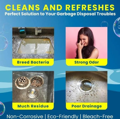 LemonBlast Yellow Bubble Tablets for flushing clogged pipes