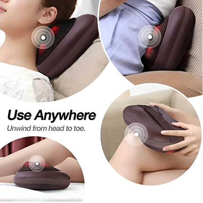 Massager cushion for the neck and back