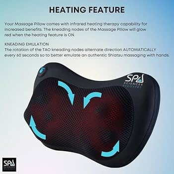 Massager cushion for the neck and back