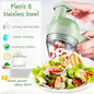 Portable Electric Vegetable Cutter Set, 4-in-1