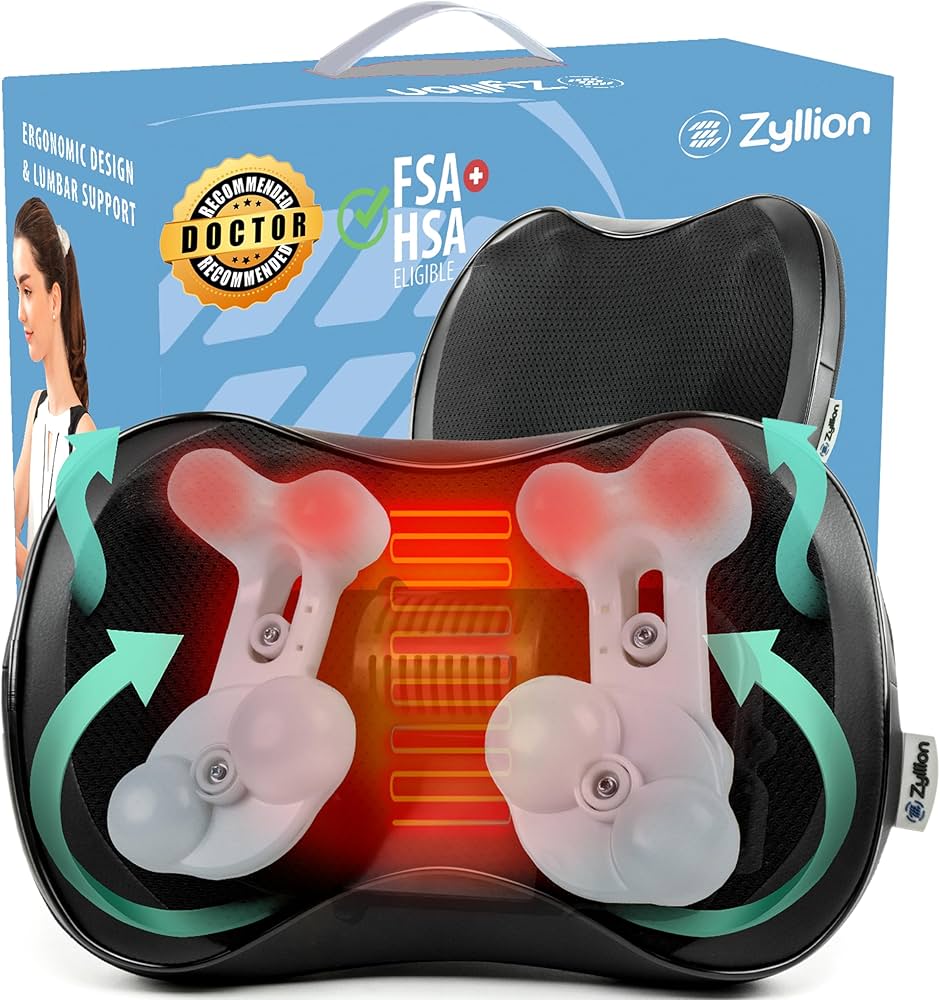 Massager cushion for the neck and back