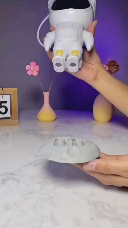 Astronaut Galaxy Projector with a wireless remote and 360-degree Magnetic Head Rotation